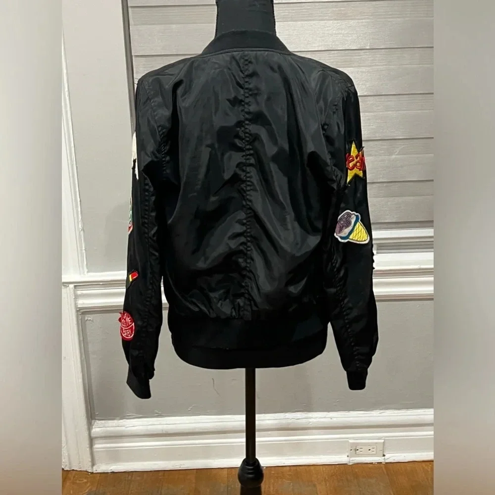 Black bomber jacket